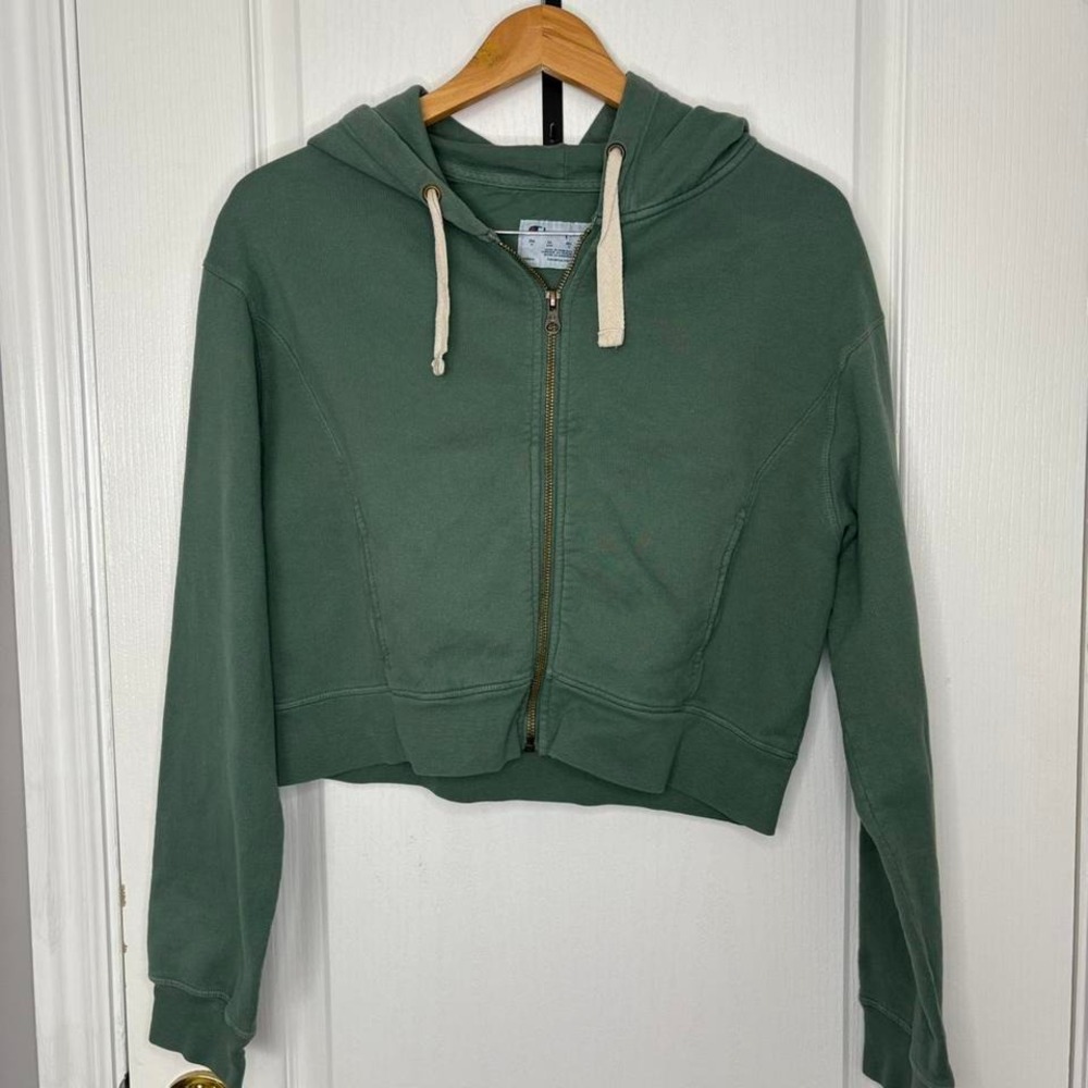 Champion Green Zip-Up Hoodie